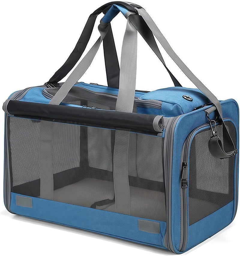Supwish Pet Carrier Airline Approved, Large Foldable Pet Travel Carrier for Medium Cats and Small Dogs, Soft-Sided Cat Puppy Dog Carriers, Portable Mesh Ventilate Small Animal Bag - Image 1