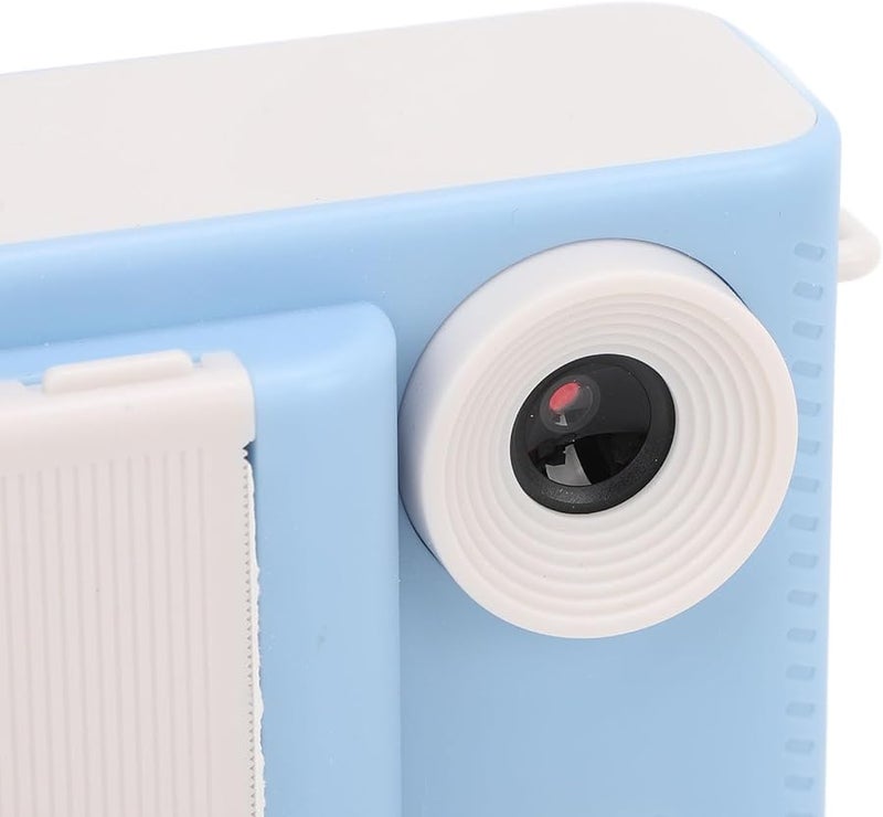 Blue Kids Print Camera Dual Lens HD Video Recorder with 3 Rolls Paper Christmas Birthday Gift - Image 4