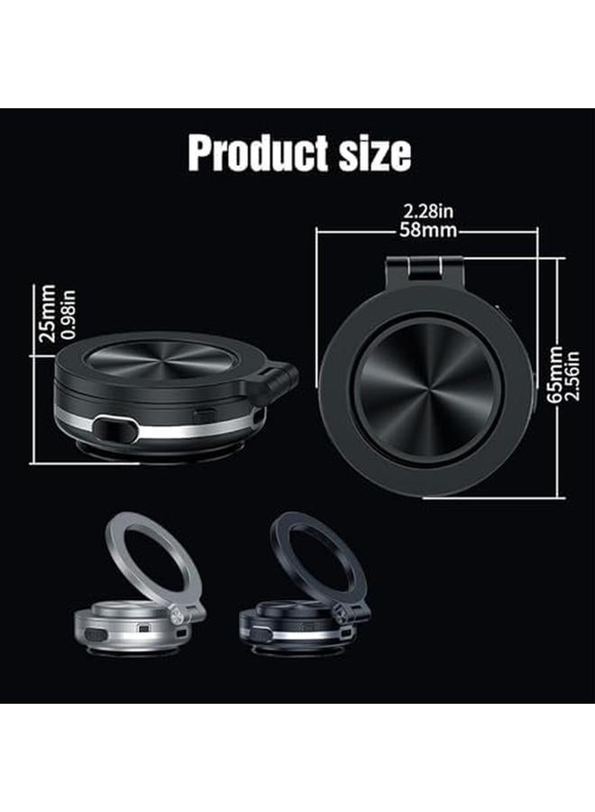 erorex Electric Vacuum Magnetic Car Phone Mount 360° Rotatable Phone Holder Car Phone Holder For All Smartphones Black  - Image 2