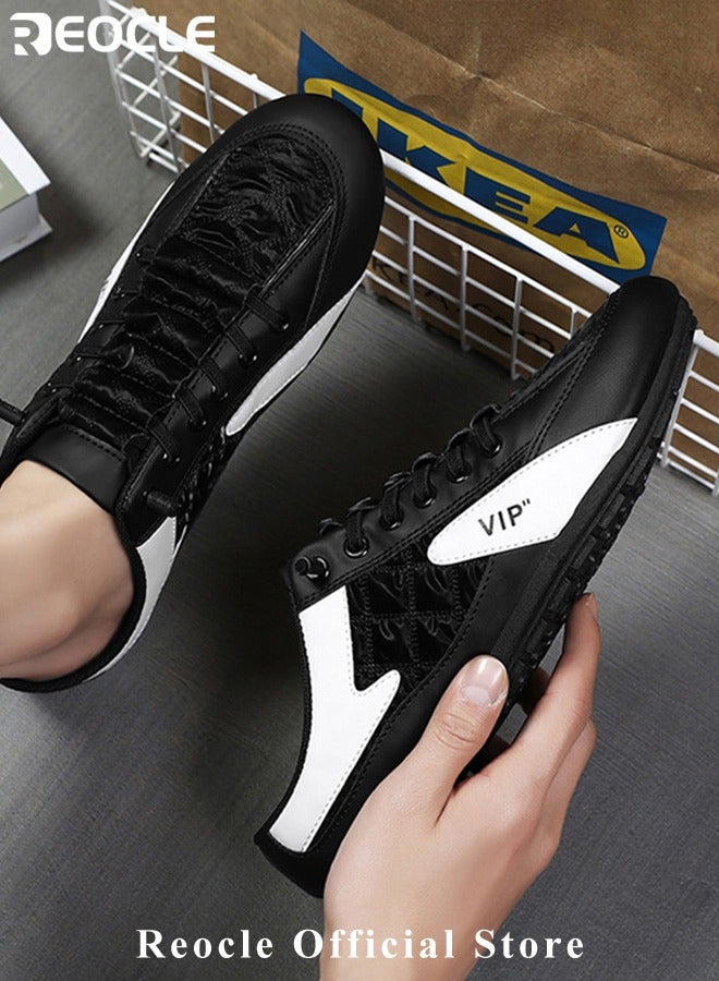 ريوكل أحذية رجالية بدون كعب أحذية رياضية بدون رباط أحذية مسطحة محبوكة خفيفة الوزن قابلة للتنفس أحذية للمشي بدون ظهر أحذية للأنشطة الخارجية والعطلات على الشاطئ - Image 4