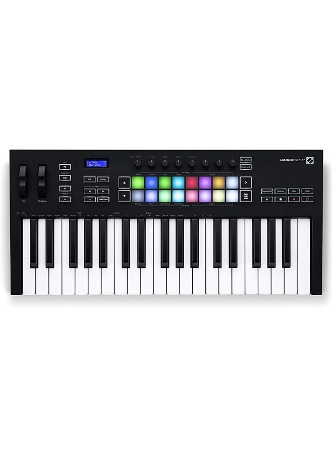Novation - Novation Launchkey 37 [MK3] MIDI Keyboard Controller — Seamless Ableton Live Integration. Chord Mode, Scale Mode, and Arpeggiator. All the software you need for Music Production. - Image 1