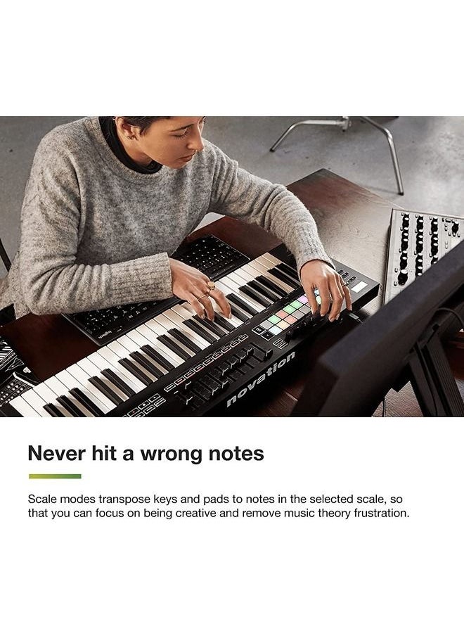 Novation - Novation Launchkey 37 [MK3] MIDI Keyboard Controller — Seamless Ableton Live Integration. Chord Mode, Scale Mode, and Arpeggiator. All the software you need for Music Production. - Image 1