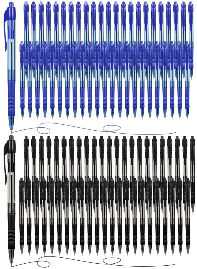 Fainne 300 Pcs Retractable Ballpoint Pens Bulk Medium Point (1.0 mm) Smooth Writing Pens for Journal Notebook Writing Office Supplies Click Pen (Blue, Black) - Image 4