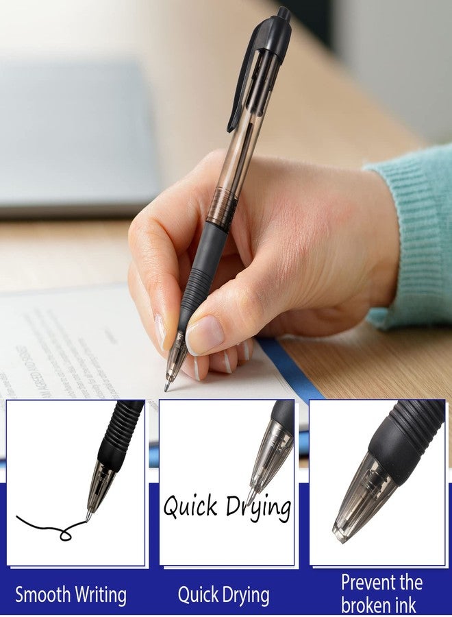 Fainne 300 Pcs Retractable Ballpoint Pens Bulk Medium Point (1.0 mm) Smooth Writing Pens for Journal Notebook Writing Office Supplies Click Pen (Blue, Black) - Image 3