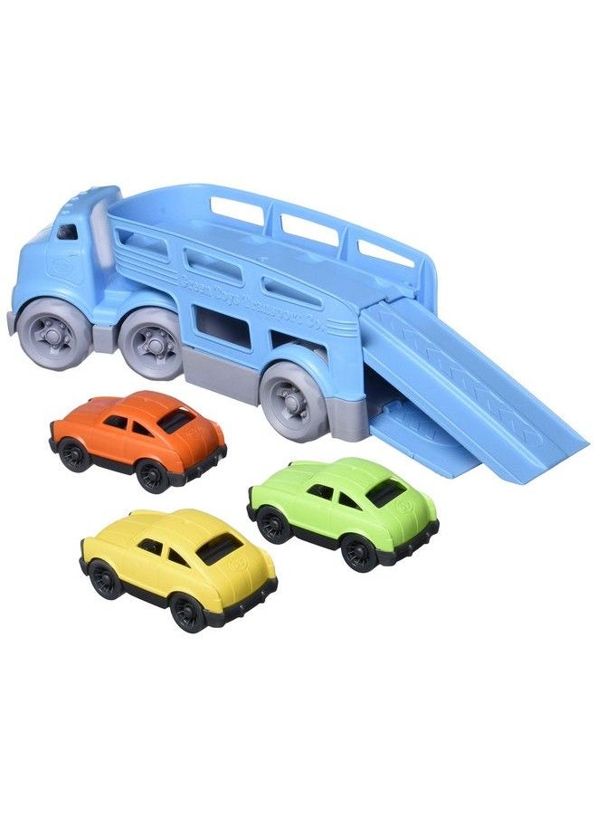 Green Toys Car Carrier, Blue Cb Pretend Play, Motor Skills, Kids Toy Vehicles. No Bpa, Phthalates, Pvc. Dishwasher Safe, Recycled Plastic, Made In Usa.  - Image 3