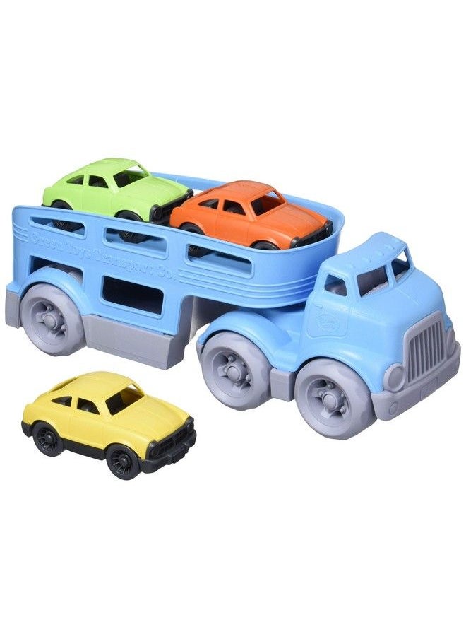 Green Toys Car Carrier, Blue Cb Pretend Play, Motor Skills, Kids Toy Vehicles. No Bpa, Phthalates, Pvc. Dishwasher Safe, Recycled Plastic, Made In Usa.  - Image 2