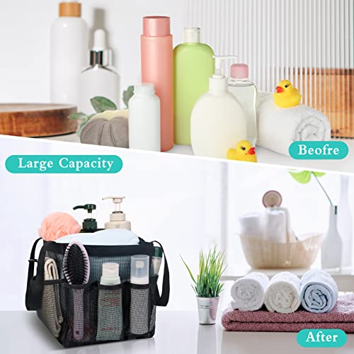 Attmu Mesh Shower Caddy Portable, Quick Dry Hanging Shower Tote Bag for College Dorm Room Essentials, Large Capacity Shower Caddy Dorm for Bathroom Gym Swimming - Image 4