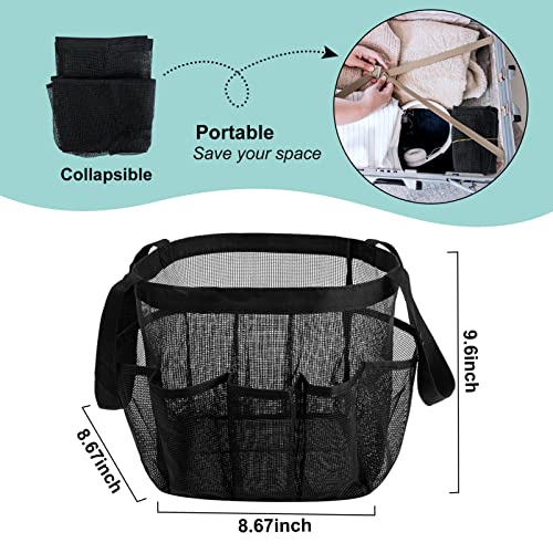 Attmu Mesh Shower Caddy Portable, Quick Dry Hanging Shower Tote Bag for College Dorm Room Essentials, Large Capacity Shower Caddy Dorm for Bathroom Gym Swimming - Image 5