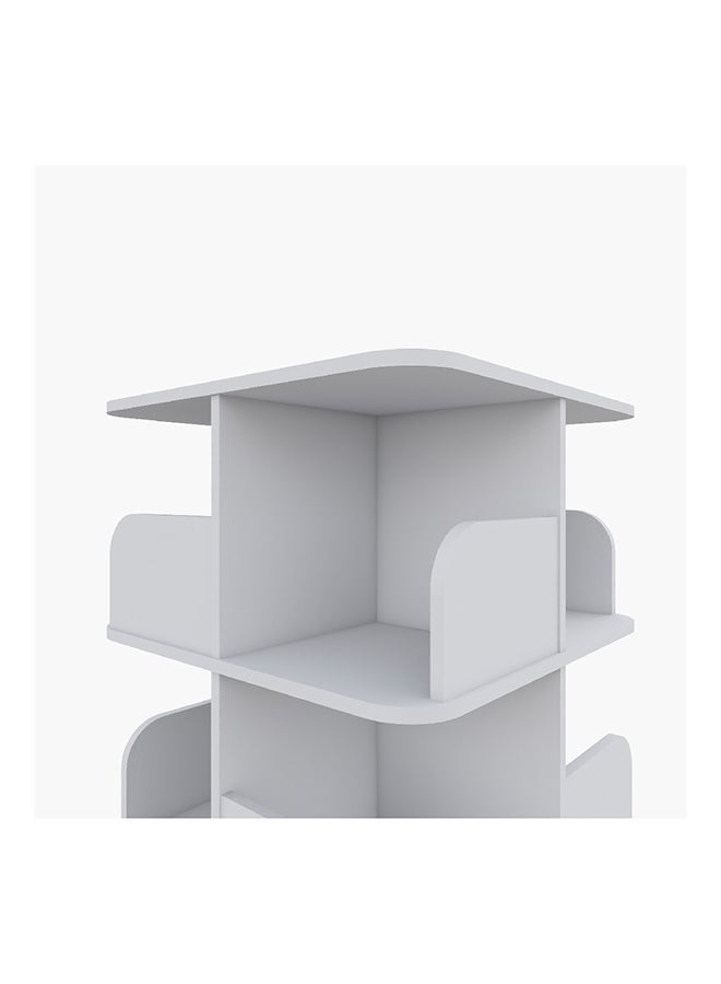 Home Box Vanilla Ollie Rotating Bookcase Storage Unit 47 x 107 x 47 cm - Image 4