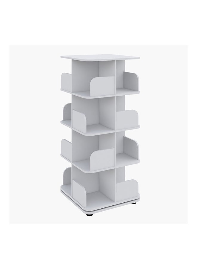 Home Box Vanilla Ollie Rotating Bookcase Storage Unit 47 x 107 x 47 cm - Image 3