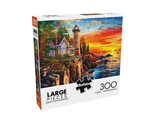 Buffalo Games - Dominic Davison - Rocky Cliff Lighthouse - 300 Piece Jigsaw Puzzle for Adults -Challenging Puzzle Perfect for Game Nights - Finished Size is 21.25 x 15.00 - Image 2