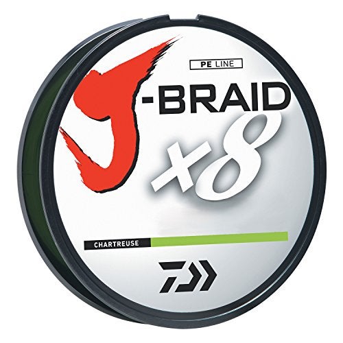 Daiwa J-BRAIDX8, Filler Spool, Chartreuse, Mono Dia.= 10lb. - Image 1