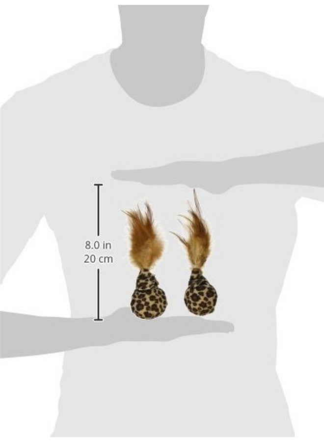 Petlinks (2 Count) Feather Flips Plush Ball Cat Toys - Blue, 2 Count - Image 2