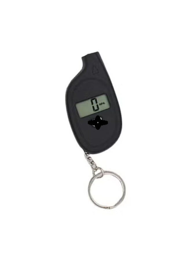 Chabeia Meter Gauge, Miniature Tire Pressure Meter Gauge Keychain ,for Car Owners Long Distances Travelers, Seekings Reliability Tire Pressure Checker（Black） - Image 4
