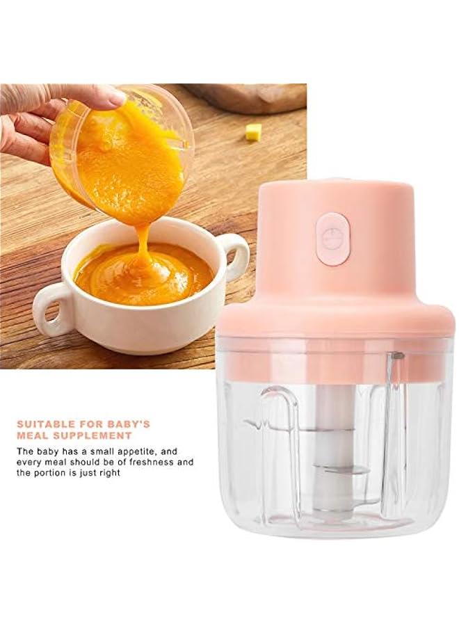 مفرمة لحوم كهربائية سعة 250 مل، مفرمة طعام للمطبخ مزودة بشاحن USB، خلاط طعام تكميلي متعدد الوظائف، معالج طعام كهربائي منزلي للبصل والزنجبيل والثوم والفلفل الحار - Image 3