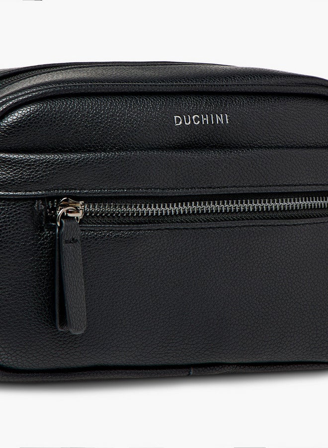 DUCHINI Solid Pouch with Zip Closure and Wrist Loop  - Image 3