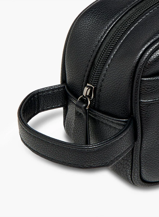 DUCHINI Solid Pouch with Zip Closure and Wrist Loop