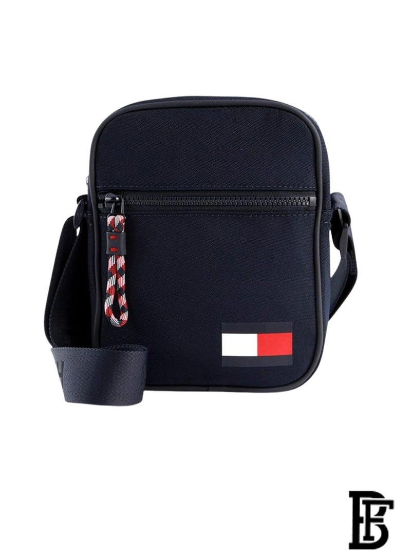 Tommy Hilfiger Men's Mini Reporter Tote Bag Shoulder Bag Blue  - Image 1