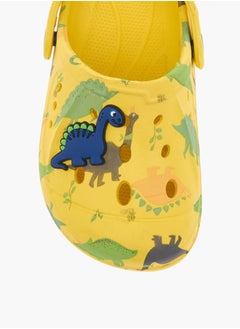 LBL by Shoexpress Boys Dinosaur Applique Clogs with Backstrap  - Image 3