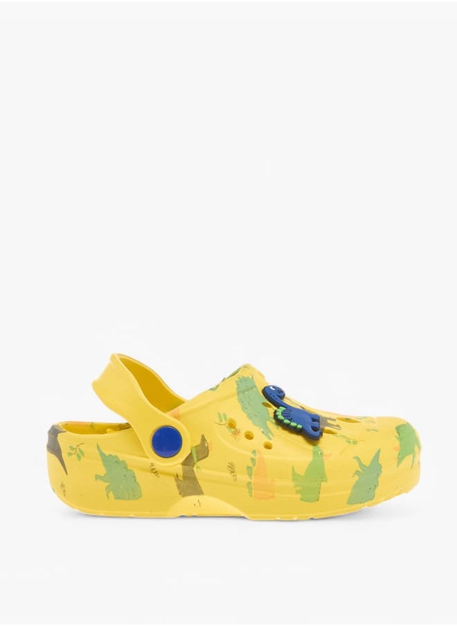 LBL by Shoexpress - Boys Dinosaur Applique Clogs with Backstrap - Image 1