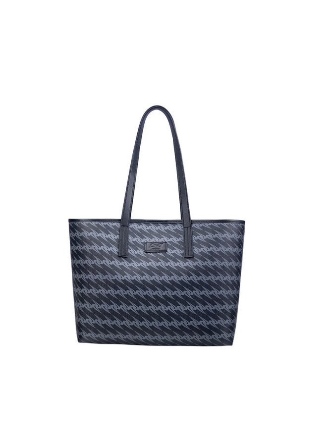 OMTO to Truffle Black Tote Bag, Large Capacity Women's Bag, Commuter Shoulder Laptop Bag, Qixi Valentine's Day Gift For Girlfriend Or Wife - Image 2