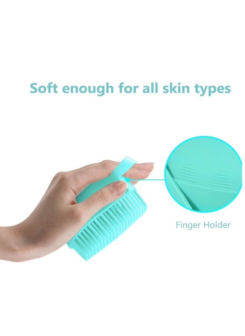 Generic - Silicone Bath Sponge with Hand and Tank - Versatile Bath Sponge for Kids and Adults with Soap Reservoir for Showering, Perfect for Daily Body and Hair Care, and for Babies - Image 1