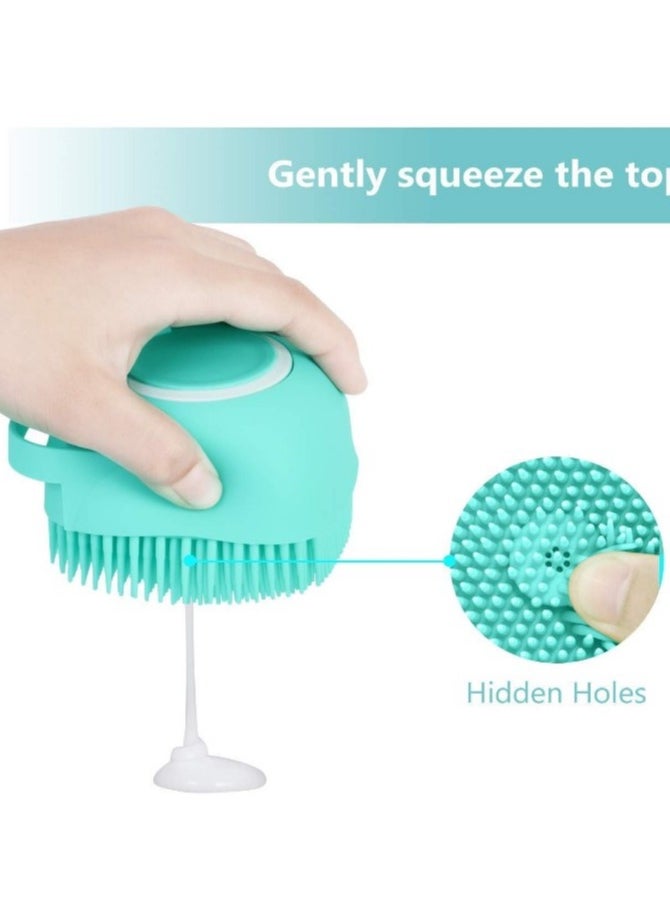 Generic - Silicone Bath Sponge with Hand and Tank - Versatile Bath Sponge for Kids and Adults with Soap Reservoir for Showering, Perfect for Daily Body and Hair Care, and for Babies - Image 1