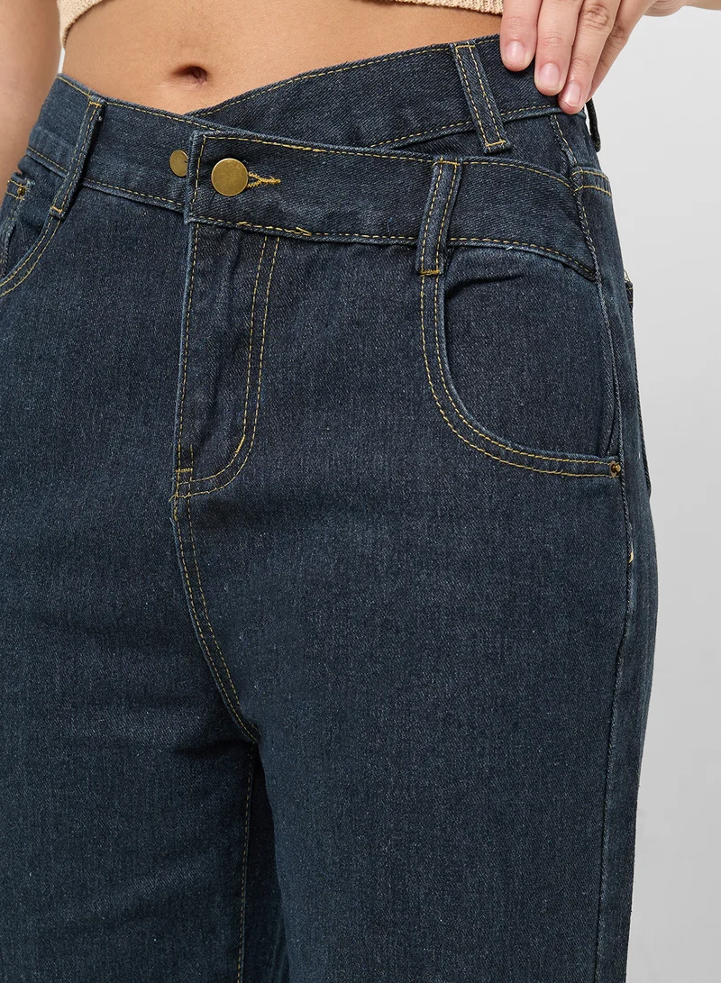 Ginger High Waist Straight Fit Jeans