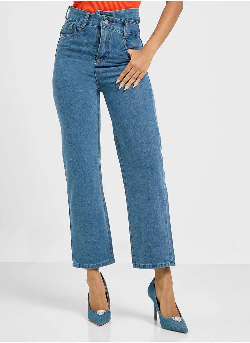 Ginger High Waist Straight Fit Jeans  - Image 1
