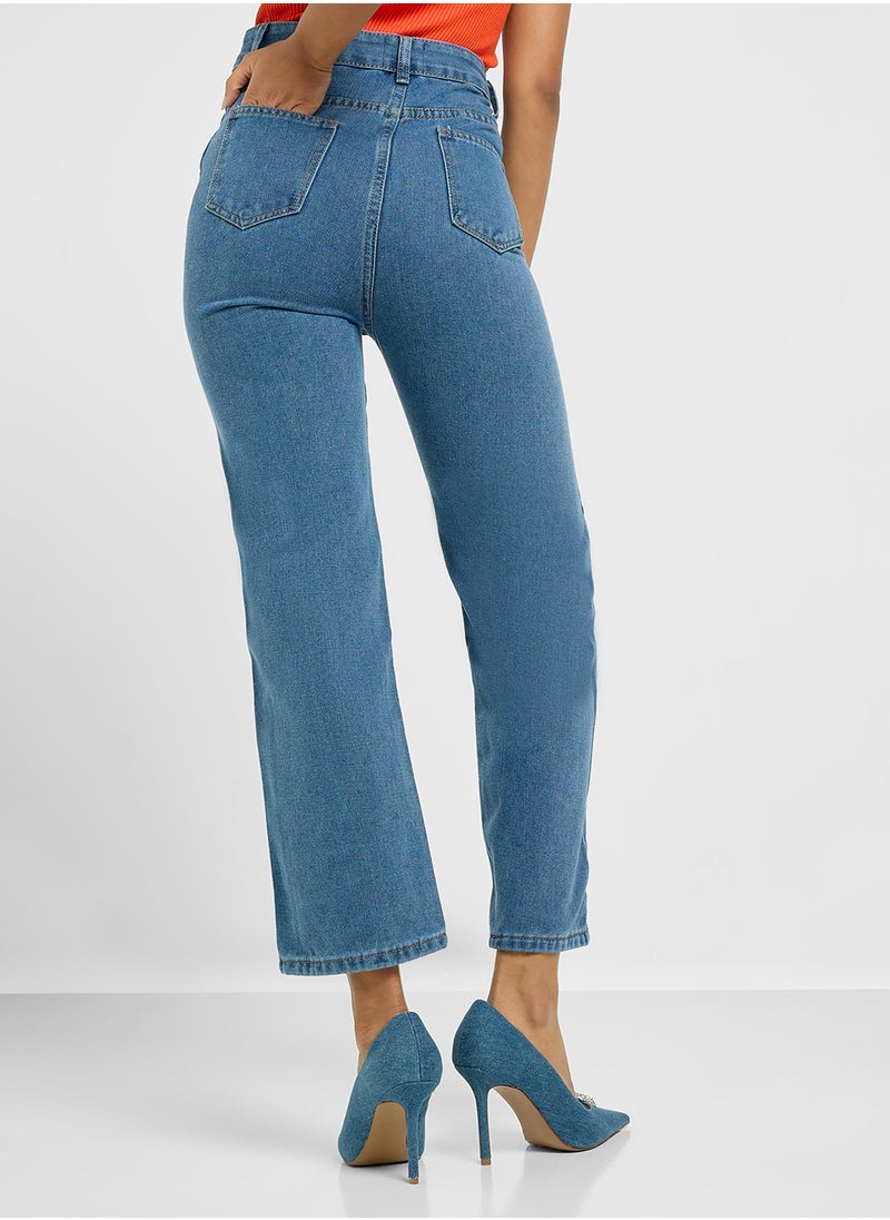 Ginger High Waist Straight Fit Jeans  - Image 3