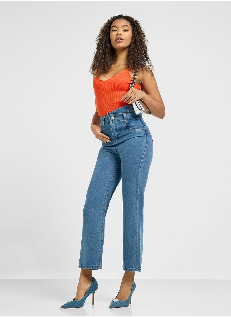 Ginger High Waist Straight Fit Jeans  - Image 2
