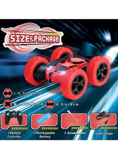 Generic Remote Control Car Double Sided 360°Rotating RC Cars with Headlights 2.4GHz Electric Race Stunt Toy Car Rechargeable Toy Cars for 6+ Years Old Boys Girls Birthday Gift  - Image 4
