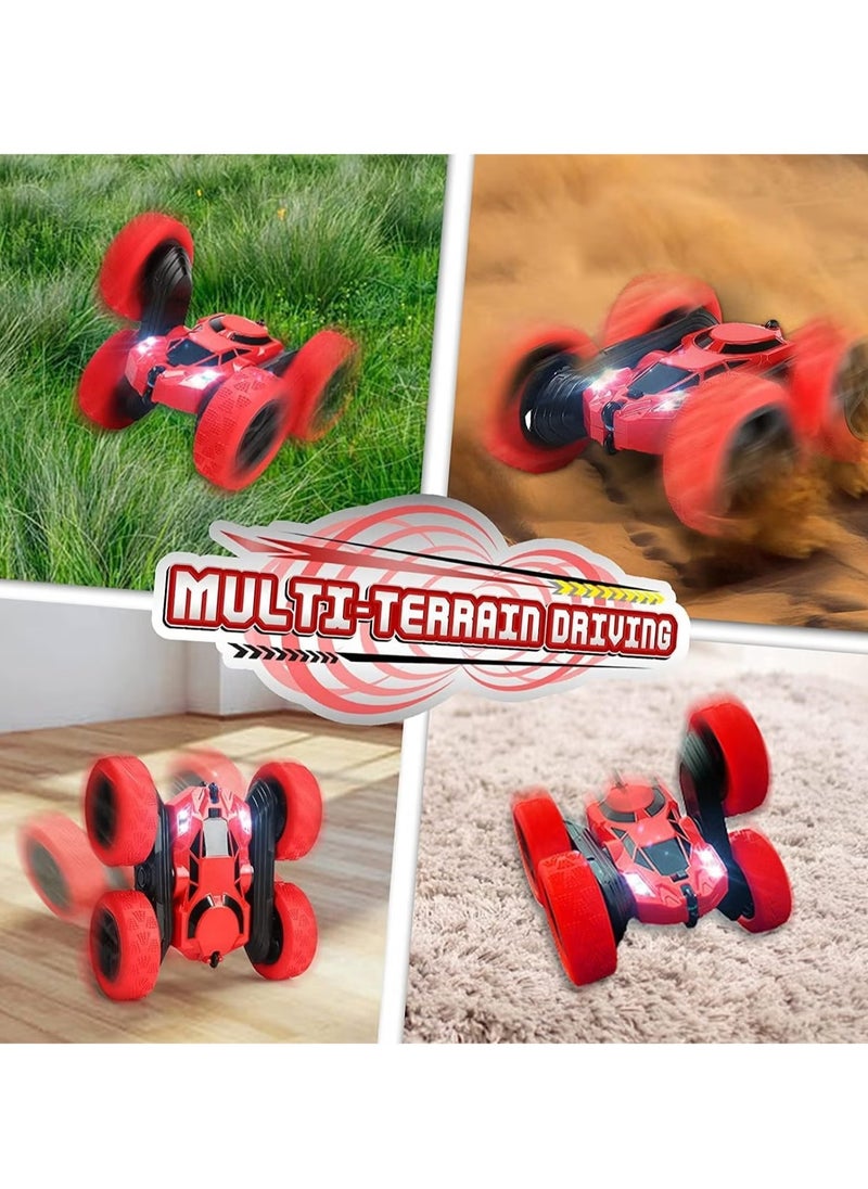 Generic Remote Control Car Double Sided 360°Rotating RC Cars with Headlights 2.4GHz Electric Race Stunt Toy Car Rechargeable Toy Cars for 6+ Years Old Boys Girls Birthday Gift  - Image 5