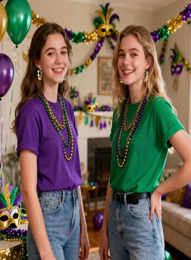 BVGA Holiday Hoop Earrings for Women Glitter Festive Enamel Purple Green Yellow Fleur De Lis Hoops for Mardi Gras Jewelry Gifts for Party Carnival - Image 4