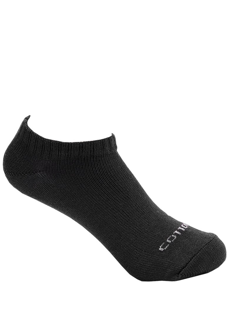 COTTONIL Plain Liner Sock-BLack 