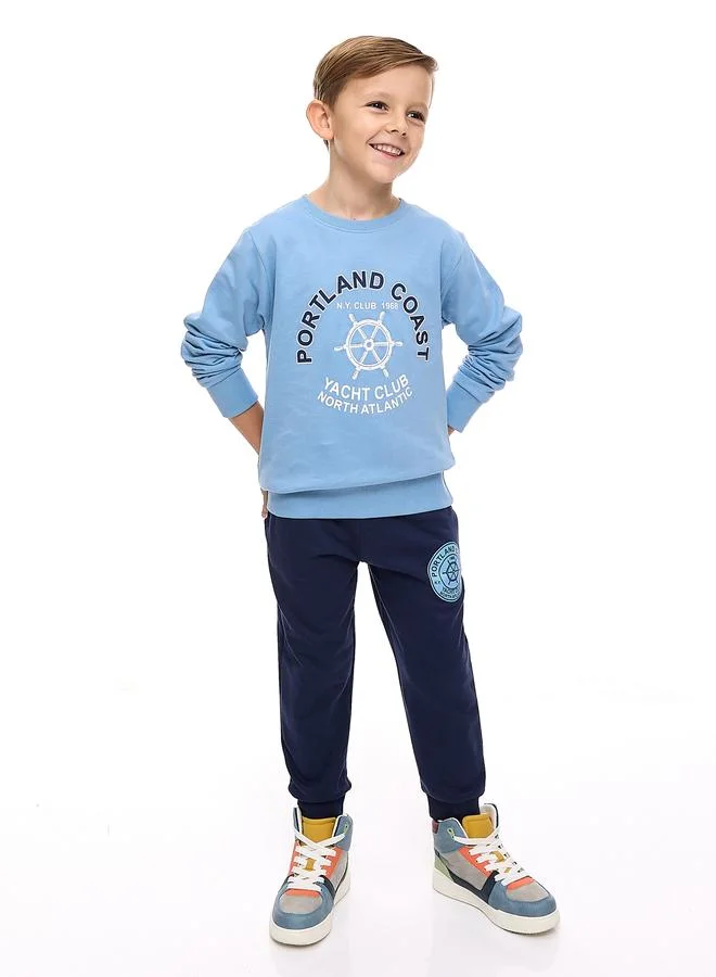 victor and jane Victor And Jane Boys Nautical Style Sweatshirt and Jogger Set