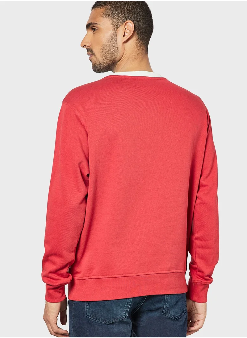 Mango Man Color Block Sweatshirt