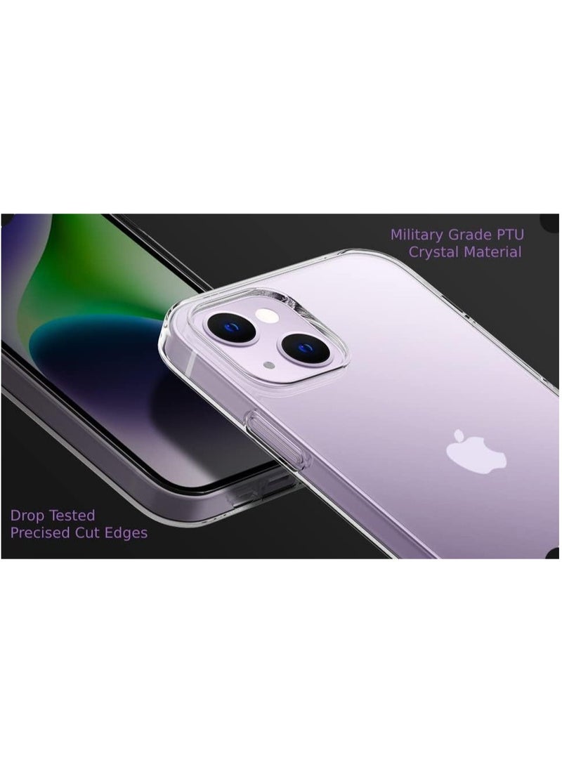 ELTRAZONE iPhone 14 Series Transparent Case Cover Ultra Slim Crystal Clear Transparent Soft PTU Material Corner Bumpers Shock Proof Anti Scratches (IPhone 14) - Image 5