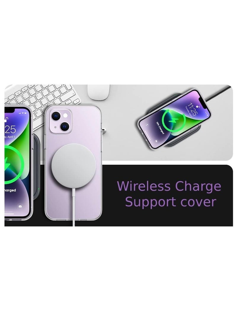 ELTRAZONE iPhone 14 Series Transparent Case Cover Ultra Slim Crystal Clear Transparent Soft PTU Material Corner Bumpers Shock Proof Anti Scratches (IPhone 14) - Image 2