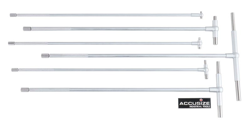 Accusize Industrial Tools أدوات أكسوسيز الصناعية 5/16'' - 6"، مجموعة 6 قطع من مقياس التلسكوب ذو المدى الطويل، 3602-5012 - Image 3