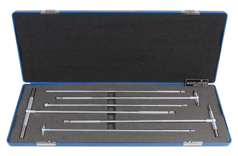 Accusize Industrial Tools أدوات أكسوسيز الصناعية 5/16'' - 6"، مجموعة 6 قطع من مقياس التلسكوب ذو المدى الطويل، 3602-5012 - Image 1