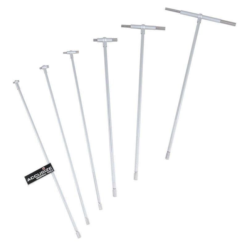 Accusize Industrial Tools أدوات أكسوسيز الصناعية 5/16'' - 6"، مجموعة 6 قطع من مقياس التلسكوب ذو المدى الطويل، 3602-5012 - Image 4