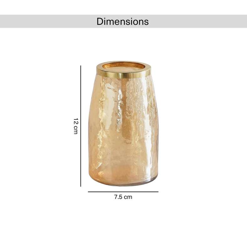 Pan Home Enigma Glass Tumbler Gold - Image 3