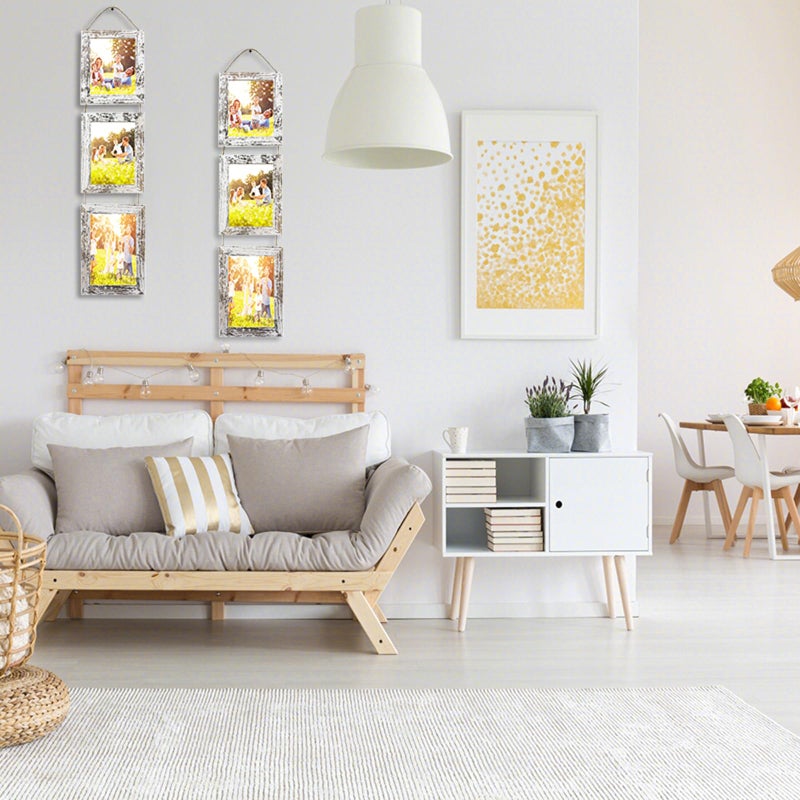 VMUZEDER 5x7 Wall Hanging Picture Frames Collage with 3 Opening White Frames - Image 5