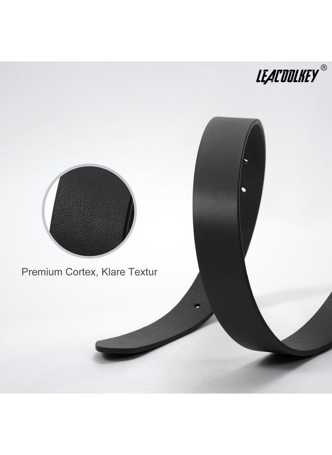 LEACOOLKEY - Women Leather Belt With Gold Buckle Fashion Ladies Leather Waist Belt For Jeans Dress - Image 1