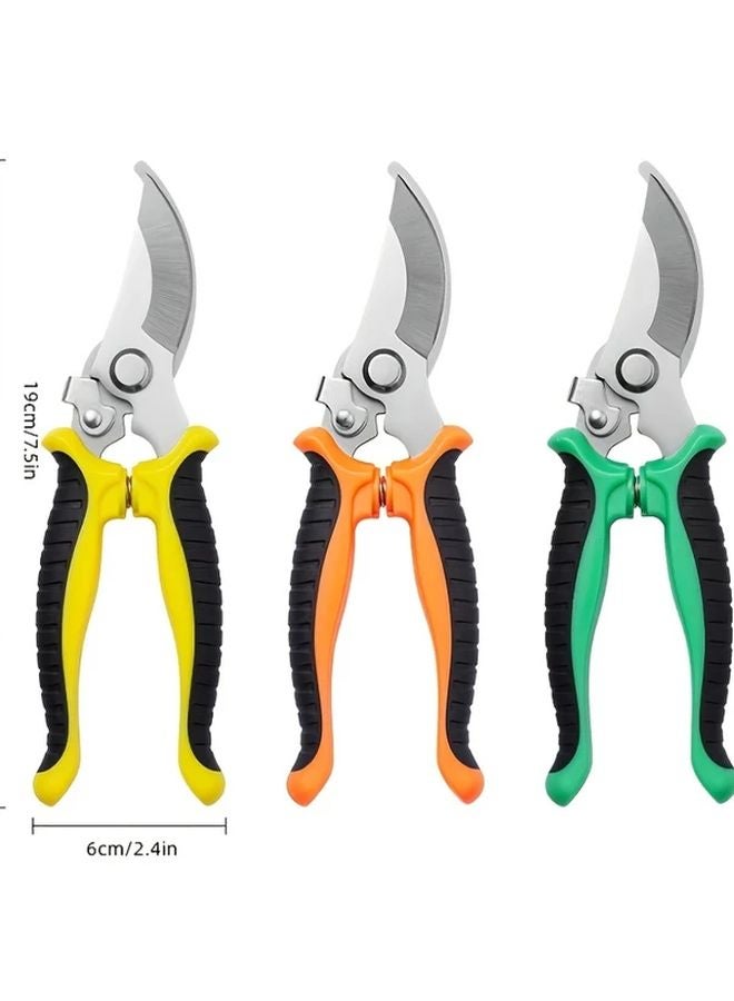 Random Color Professional Pruning Shears Stainless Steel Ergonomic Non Slip Handle Precision Blades 1pc - Image 4
