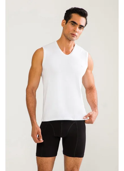 دي أس دامات D'S Groom Men's White Undershirt