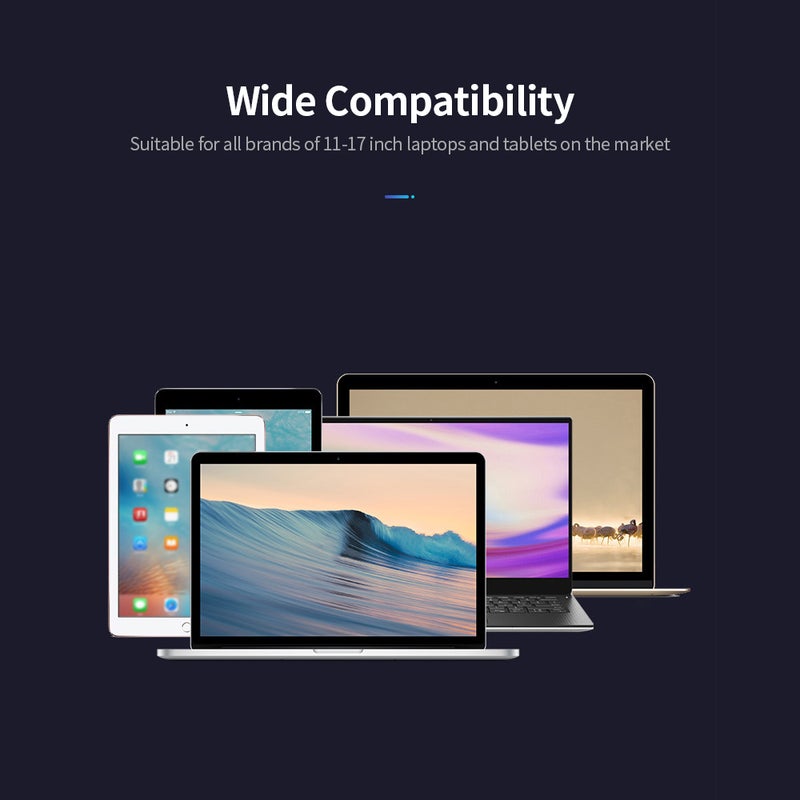 حامل لابتوب بارتفاع قابل للتعديل أسود - Image 4