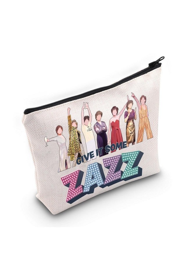 LEVLO The Prom Musical Cosmetic Makeup Bag The Prom Musical Character Inspired Gift Give It Some Zazz Makeup Zipper Pouch Bag (Zazz) - Image 1