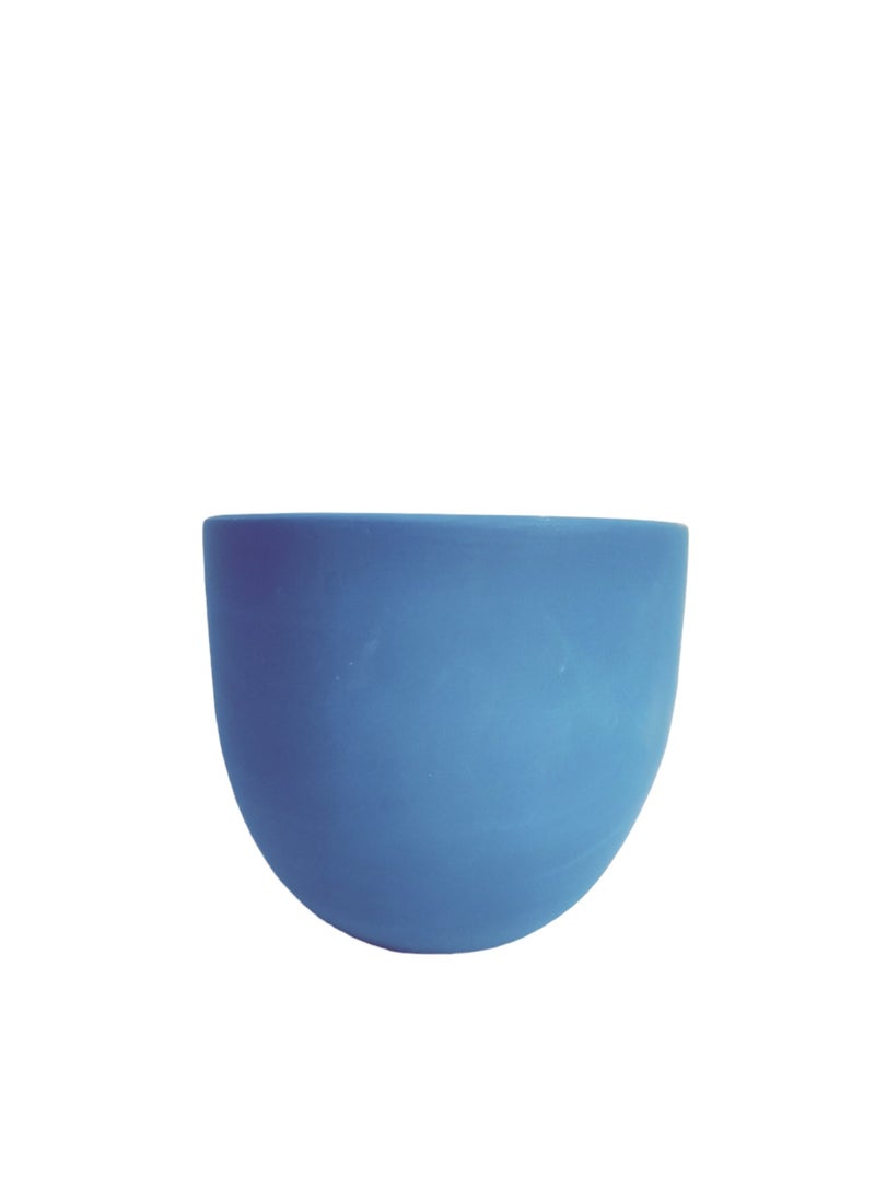 Shatla Shop Blue Decorative Pot for plants and cactus - for Office decoration & Home decor  - Image 1
